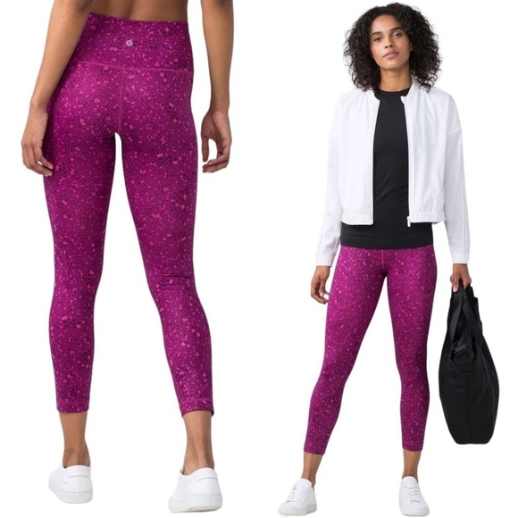 Lululemon High Times Pant (Full-On Luxtreme) Paradise Geo Regal Plum Multi 10 - Picture 1 of 11
